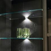 Hera LED-glasklämma, grå, plast, upp/ner, kontakt