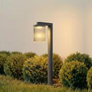 Lucande LED-väglampa Beelia, antracit, 60 cm, räfflad