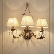 ONLI Vägglampa Karen 3 lampor brons