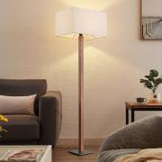 Lucande Heily golvlampa, kantig, vit