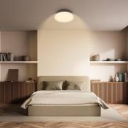 Briloner LED-taklampa Nikan, antracit, Ø 28,5 cm, 3 000 K