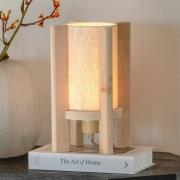 GOOD & MOJO Bordslampa Corsica, natur, 30 cm, al