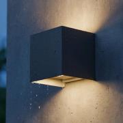 Ideallux Ideal Lux Utomhusvägglampa Atom antracit, 10 cm, metall