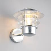Trio Lighting Utomhusvägglampa Ruvuuma zinkfärgad Ø 22 cm uppåtriktad