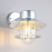 Trio Lighting Utomhusvägglampa Ruvuuma zinkfärgad Ø 22 cm nedåtriktad