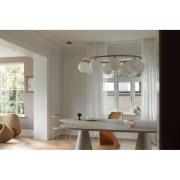 Nuura Aps Nuura ljuskrona Miira 8 oval, mässing/opal, 8 lampor.