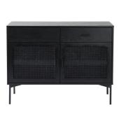 NFG - RAFFELS Sideboard ,2 dörr/2 låd,ek,svart