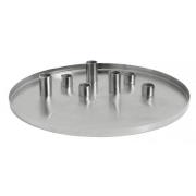 Nordal - Silver dish w/7 candle cups, large