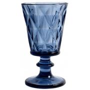 Nordal - DIAMOND red wine glass, blue