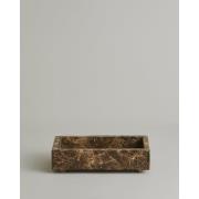 Nordal - AYU marble tray, small rectangular brown