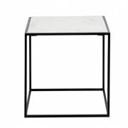 Nordal - CUBE side table, white marble, S