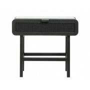 Nordal - MERGE console, black w/rattan