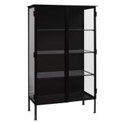 Nordal - OREGON cabinet, black iron, 2 doors