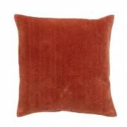 Nordal - Cushion cover, fine lines, rust, velvet