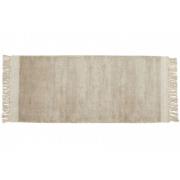 Nordal - FILUCA shiny beige carpet w/fringes