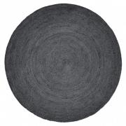 Nordal - JUTE round carpet, black
