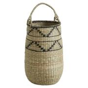 Nordal - TROGIR basket w. handle, L, nature