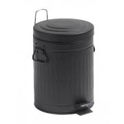 Nordal - Trash can, black, round, 5L