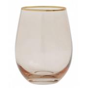 Nordal - GOLDIE drinking glass w. gold rim