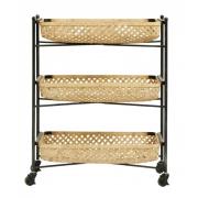 Nordal - BAMBOO trolley w/metal rack