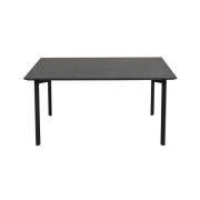 Rowico Home - Spencer soffbord 95x95 svart ek/svart metall