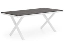 Brafab, Leone matbord 100x200 cm vitt / grått