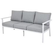 Brafab, Samvaro 3-sits soffa vit / grå