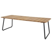 Brafab, Nolli matbord 90x225 cm svart/teak