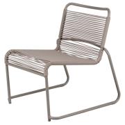 Fiam, Lido lounge chair cappuchino/taupe aluminium