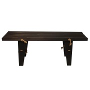 Hillerstorp, EcoBench 120 cm Furu Svart Oljad