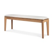 Ethnicraft, Bok Bänk Teak/Offwhite 137x35 cm