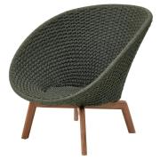 Cane-line, Peacock loungefåtölj Dark green