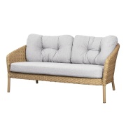 Cane-line, Ocean dynset White grey till 2-sits soffa