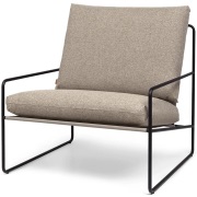 Ferm Living, Desert Fåtölj Black/Dark Sand