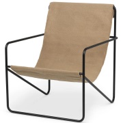 Ferm Living, Desert Lounge Fåtölj Black/Sand