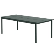 Muuto, Linear Steel Matbord 220x90 cm Dark Green