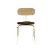 Umage, Curious Matstol Ek/Mässing Teddy Brown