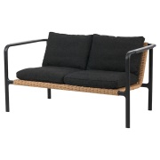 Brafab, Motty 2-sits soffa svart / Teddy black