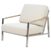 Brafab, Naos fåtölj  Stainless steel / Dot beige