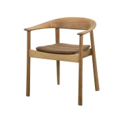 Cane-line, Majestic stol m/armstöd sittdyna Umber brown, Rise