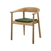 Cane-line, Majestic stol m/armstöd sittdyna Dark green, Rise