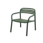 Cane-line, Bliss loungefåtölj, stapelbar Dark green, aluminium