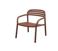 Cane-line, Bliss loungefåtölj, stapelbar Desert red, aluminium