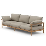 Dedon, TIBBO 3-sits soffa BPM teak 0205 vulcano matte 0122