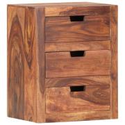 vidaXL Sängbord 40x30x50 cm massivt sheesamträ