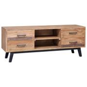 vidaXL TV-bänk 120x30x45 cm massiv teak