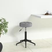 vidaXL Snurrbar kontorsstol grå sammet