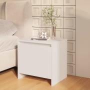 vidaXL Sängbord vit 45x34x44,5 cm konstruerat trä