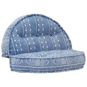 vidaXL Soffa 100x20 cm tyg indigo