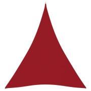 vidaXL Solsegel oxfordtyg trekantigt 4x5x5 m röd